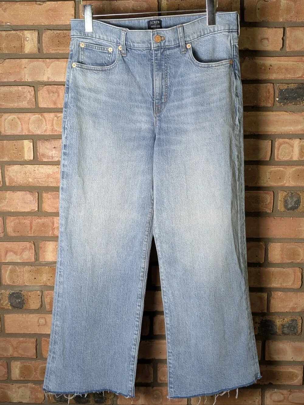 J. Crew Wide Leg Crop Jeans - Picture 9 of 10